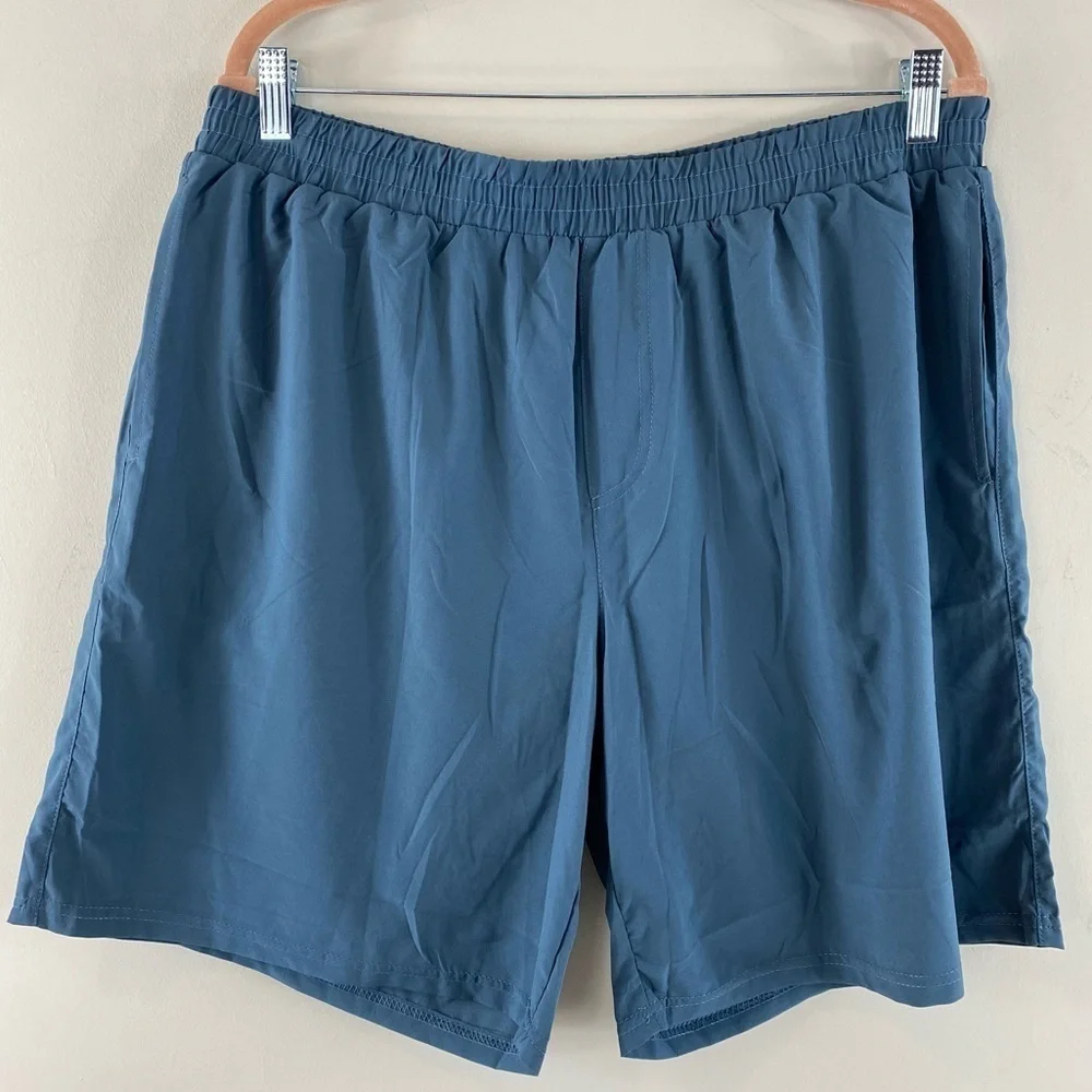 Simply Southern Men’s Blue Tropical Print Lining Shorts Swim Suit Trunks Sz‎ XXL